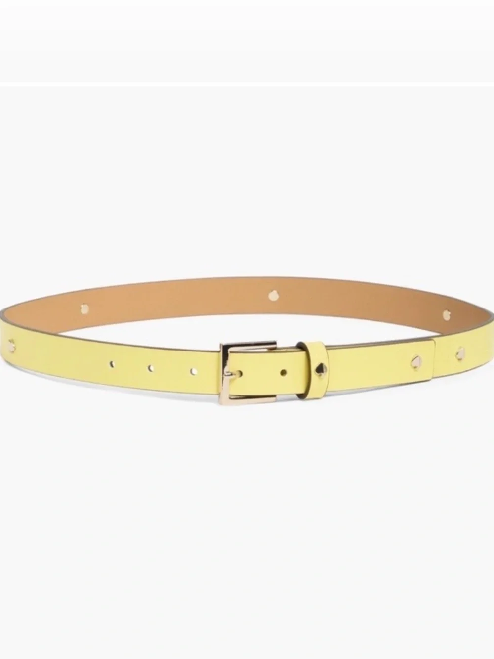 NWT Kate Spade New York Studded Spade Leather Belt Size Medium